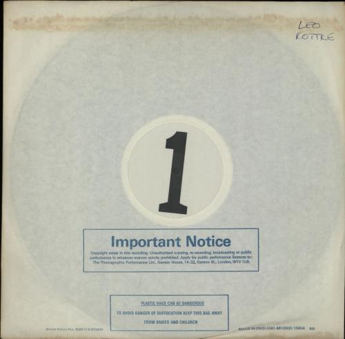 Leo Kottke Balance - Test Pressing vinyl LP album (LP record) UK KTTLPBA651795