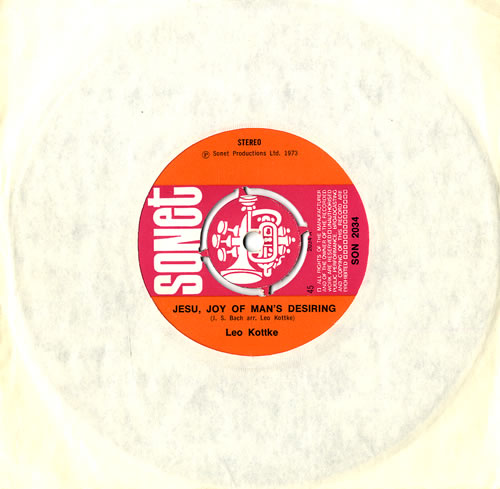 Leo Kottke Jesu, Joy Of Man's Desiring 7" vinyl single (7 inch record / 45) UK KTT07JE559265