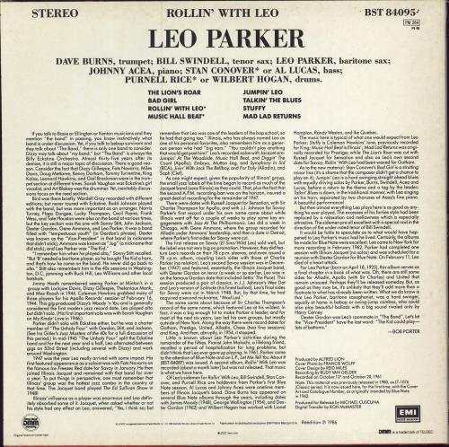 Leo Parker Relaxin' With Leo vinyl LP album (LP record) French L0YLPRE780439