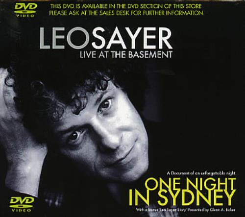 Leo Sayer Live At The Basement DVD UK LSYDDLI296115