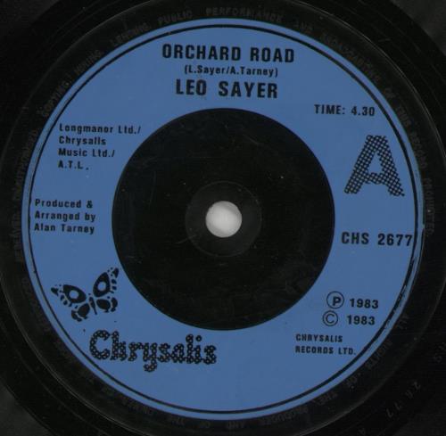 Leo Sayer Orchard Road 7" vinyl single (7 inch record / 45) UK LSY07OR671880