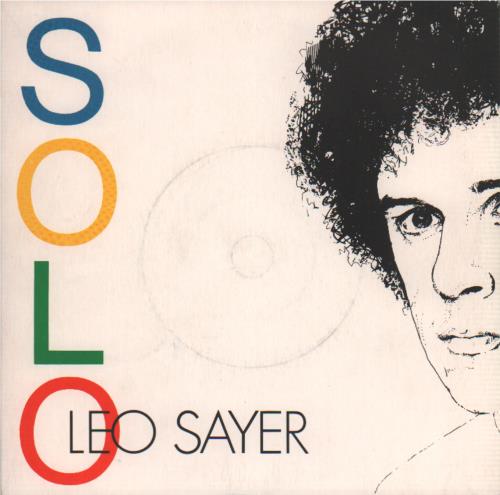 Leo Sayer Solo 7" vinyl single (7 inch record / 45) UK LSY07SO647506