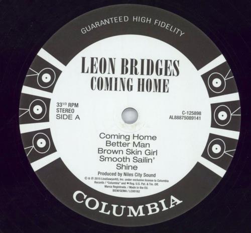 Leon Bridges Coming Home - 180gm vinyl LP album (LP record) UK 5XQLPCO818133