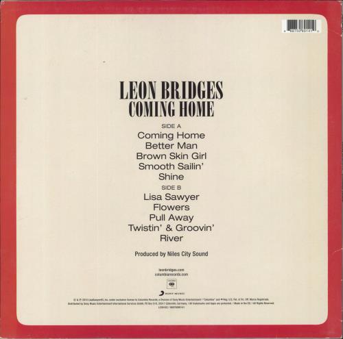 Leon Bridges Coming Home - 180gm vinyl LP album (LP record) UK 5XQLPCO818133