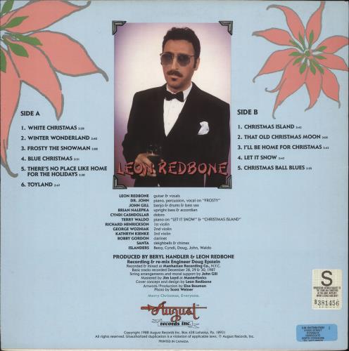 Leon Redbone Christmas Island vinyl LP album (LP record) US RD-LPCH707880