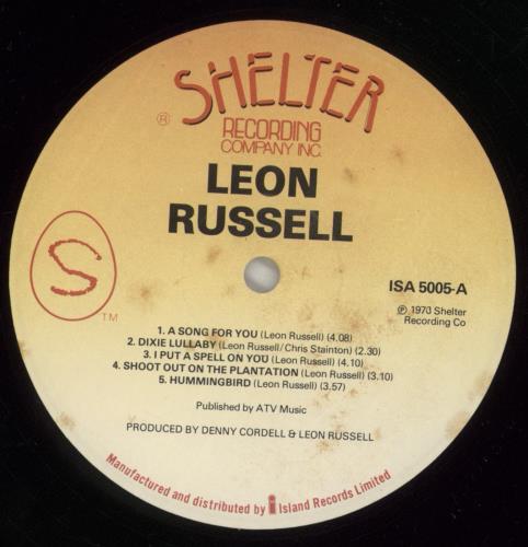 Leon Russell Leon Russell vinyl LP album (LP record) UK LRULPLE876180