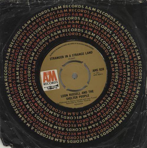 Leon Russell Stranger In a Strange Land 7" vinyl single (7 inch record / 45) UK LRU07ST683056