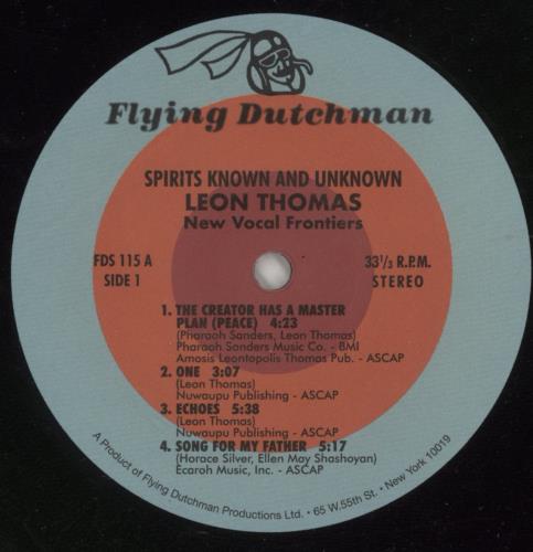 Leon Thomas Spirits Known And Unknown - Shrink vinyl LP album (LP record) UK 2K-LPSP866967