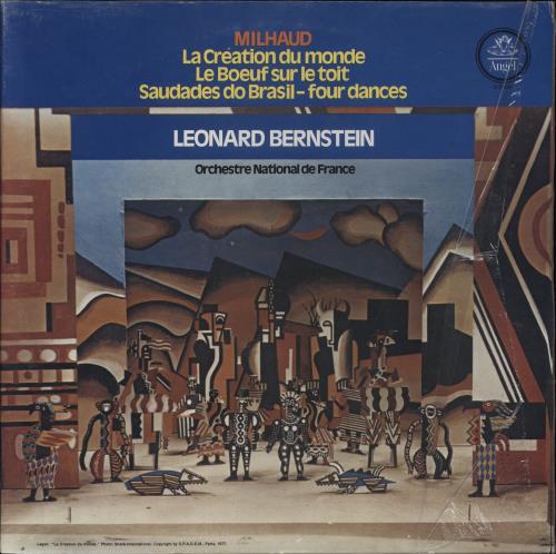 Leonard Bernstein Bernstein Conducts Milhaud vinyl LP album (LP record) US 5LBLPBE856923