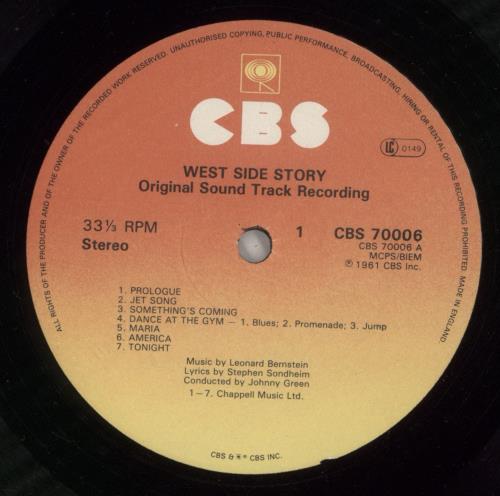 Leonard Bernstein West Side Story vinyl LP album (LP record) UK 5LBLPWE563563