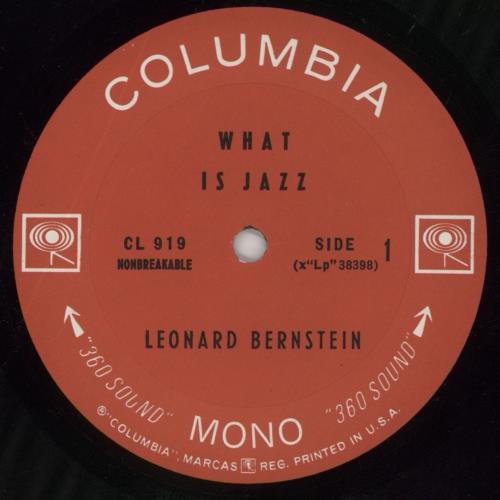 Leonard Bernstein What Is Jazz vinyl LP album (LP record) US 5LBLPWH862578