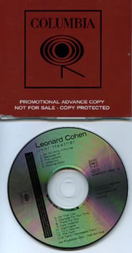 Leonard Cohen Dear Heather CD album (CDLP) Austrian COHCDDE308558