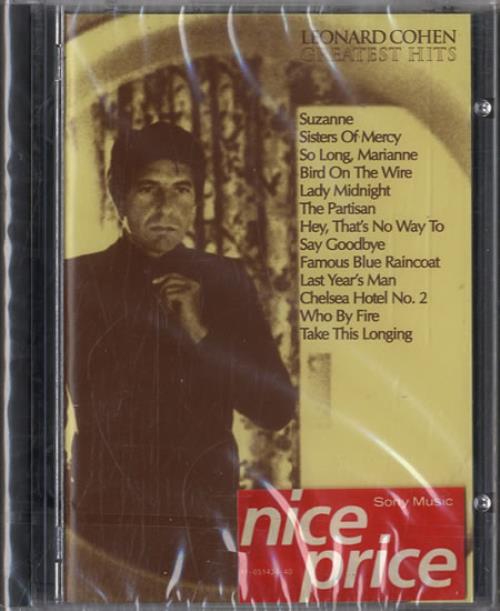 Leonard Cohen Greatest Hits mini disc (MD) Austrian COHMDGR598310