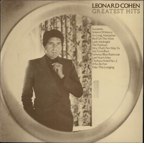 Leonard Cohen Greatest Hits vinyl LP album (LP record) UK COHLPGR785838
