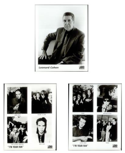 Leonard Cohen I'm Your Fan media press pack US COHPPIM180116