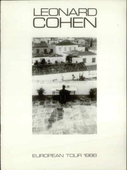 Leonard Cohen I'm Your Man - European Tour 1988 tour programme UK COHTRIM193014