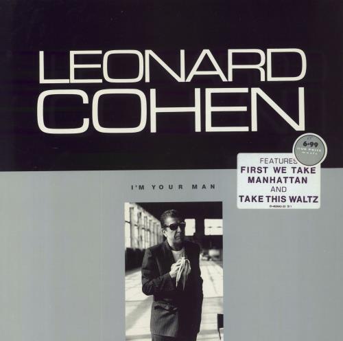 Leonard Cohen I'm Your Man - Stickered Sleeve vinyl LP album (LP record) Dutch COHLPIM712326