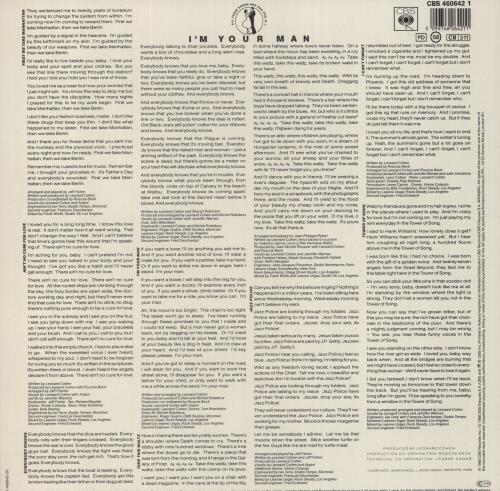 Leonard Cohen I'm Your Man vinyl LP album (LP record) Dutch COHLPIM465654