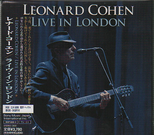 Leonard Cohen Live In London 2 CD album set (Double CD) Japanese COH2CLI637392