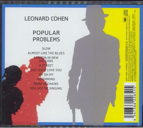 Leonard Cohen Popular Problems CD album (CDLP) Japanese COHCDPO807014