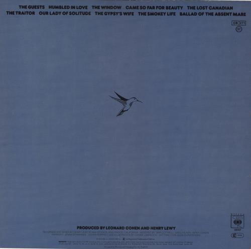 Leonard Cohen Recent Songs + Inner vinyl LP album (LP record) UK COHLPRE210458