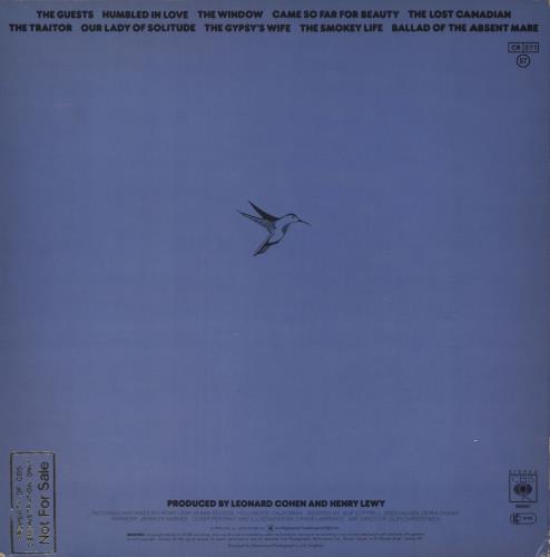 Leonard Cohen Recent Songs - Gold promo stamp vinyl LP album (LP record) UK COHLPRE743196