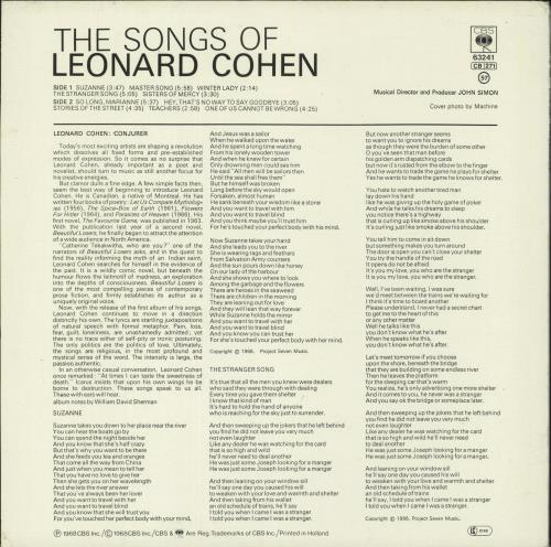 Leonard Cohen Songs Of Leonard Cohen - red label vinyl LP album (LP record) Dutch COHLPSO867091