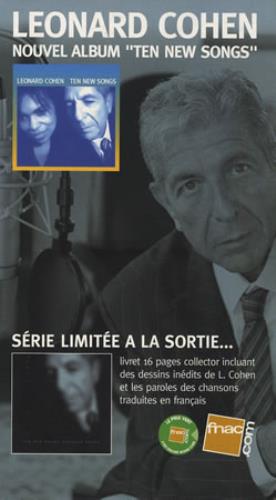 Leonard Cohen Ten New Songs media press pack French COHPPTE400490