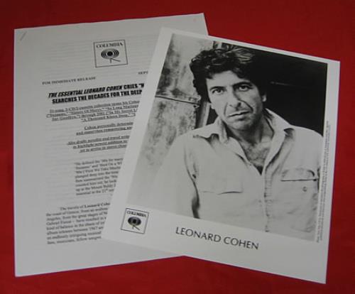Leonard Cohen The Essential Leonard Cohen media press pack US COHPPTH388621