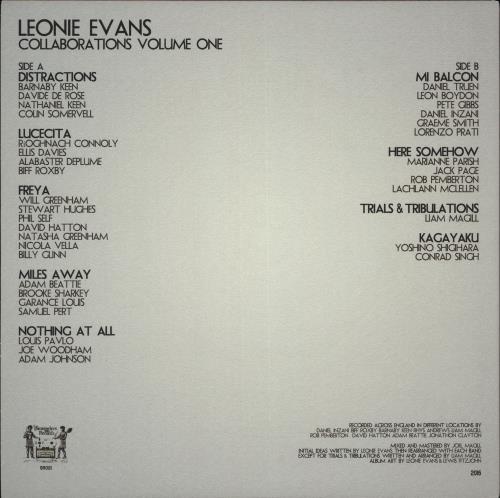 Leonie Evans Collaborations Volume 1 vinyl LP album (LP record) UK Q8OLPCO709402
