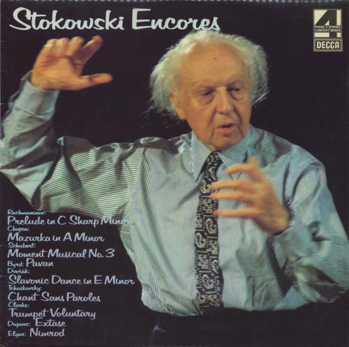 Leopold Stokowski Stokowski Encores - Test Pressing vinyl LP album (LP record) UK L1OLPST803652