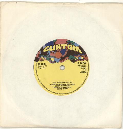 Leroy Hutson Feel The Spirit (In '76) 7" vinyl single (7 inch record / 45) UK LHU07FE689585