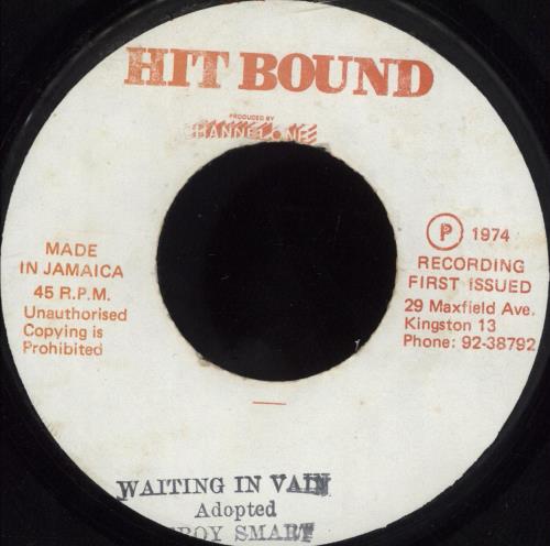 Leroy Smart Waiting In Vain 7" vinyl single (7 inch record / 45) Jamaican L/S07WA705679