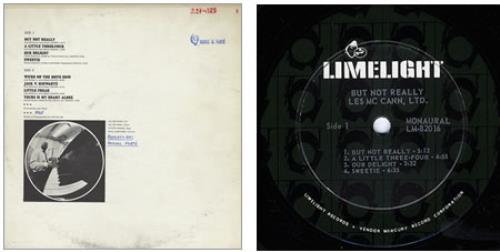 Les McCann But Not Really vinyl LP album (LP record) US L~MLPBU362738