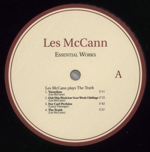 Les McCann Essential Works 1960-1962 2-LP vinyl record set (Double LP Album) French L~M2LES882810