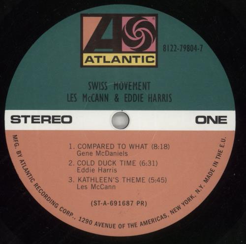Les McCann Swiss Movement - 180gm Vinyl vinyl LP album (LP record) UK L~MLPSW868665