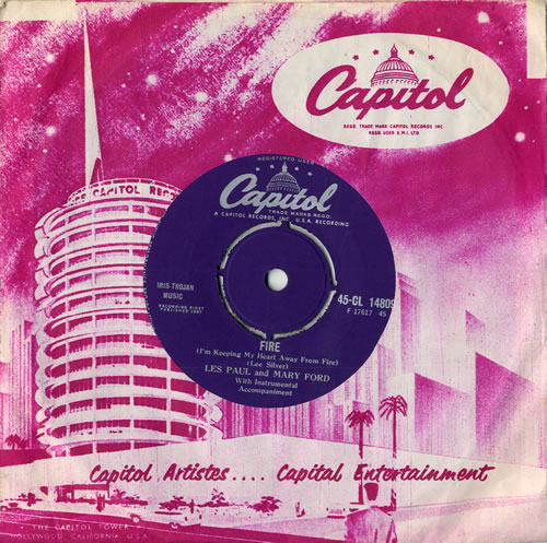 Les Paul And Mary Ford Fire 7" vinyl single (7 inch record / 45) UK P+F07FI555060