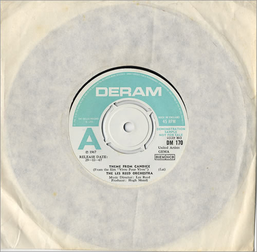 Les Reed Theme From Candice 7" vinyl single (7 inch record / 45) UK LE007TH477964