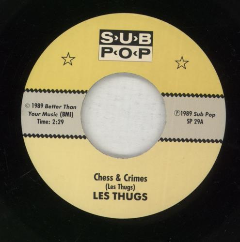 Les Thugs Chess & Crimes 7" vinyl single (7 inch record / 45) US LYX07CH870260