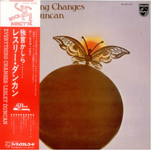 Lesley Duncan Everything Changes vinyl LP album (LP record) Japanese LESLPEV418506