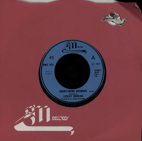 Lesley Duncan Everything Changes 7" vinyl single (7 inch record / 45) UK LES07EV568341