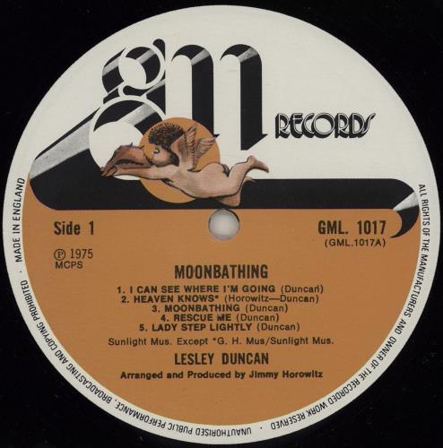 Lesley Duncan Moon Bathing vinyl LP album (LP record) UK LESLPMO676188