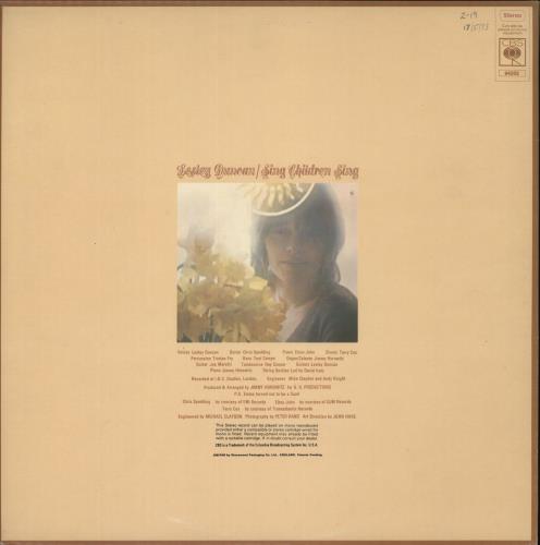 Lesley Duncan Sing Children Sing vinyl LP album (LP record) UK LESLPSI441819