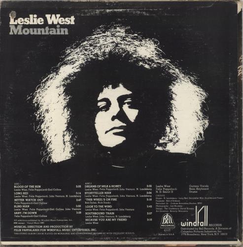 Leslie West Mountain - VG vinyl LP album (LP record) US L-WLPMO859298