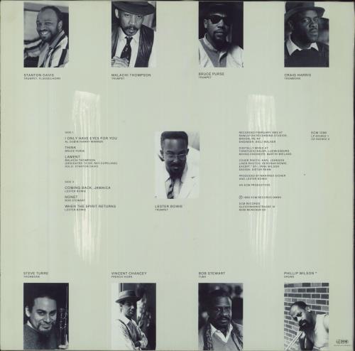 Lester Bowie I Only Have Eyes For You vinyl LP album (LP record) German L7SLPIO814210