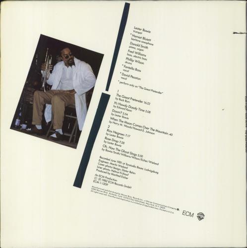Lester Bowie The Great Pretender vinyl LP album (LP record) US L7SLPTH795653