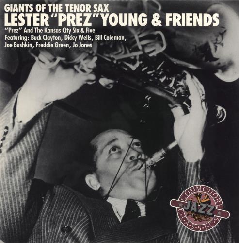 Lester Young Giants Of The Tenor Sax (1938-1944) vinyl LP album (LP record) US LYJLPGI723454