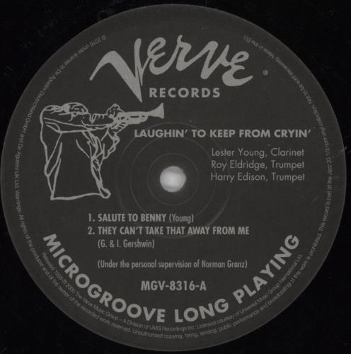 Lester Young Laughin' To Keep From Cryin' - 180gm Vinyl + Booklet vinyl LP album (LP record) UK LYJLPLA821641