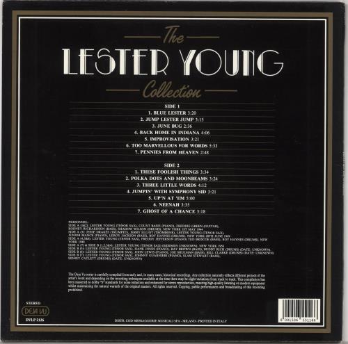 Lester Young The Lester Young Collection - A Retrospective vinyl LP album (LP record) Italian LYJLPTH652739