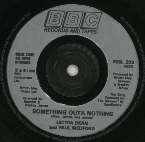 Letitia Dean Something Outa Nothing 7" vinyl single (7 inch record / 45) UK LA807SO684636